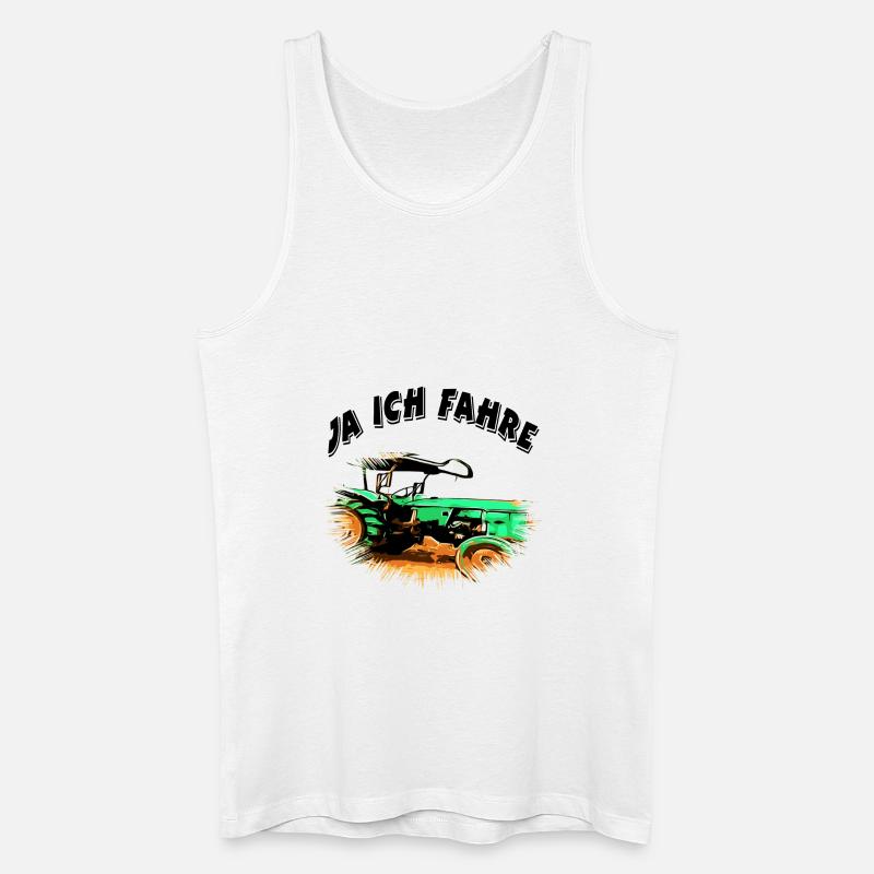 Traktor - Männer Bio Tank Top - Weiß