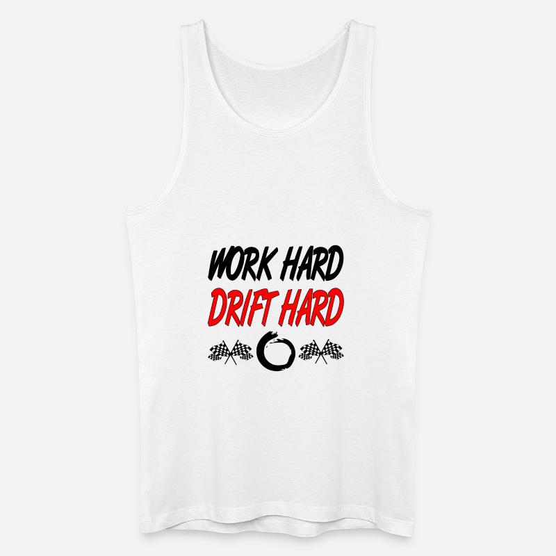 Auto - Männer Bio Tank Top - Weiß