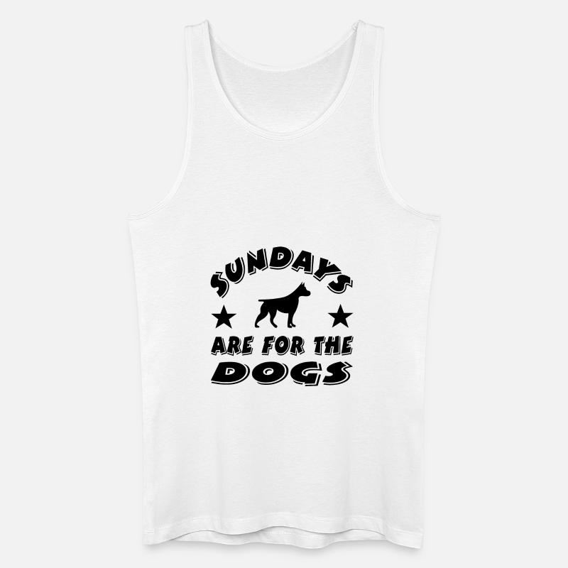 Hunde - Männer Bio Tank Top - Weiß