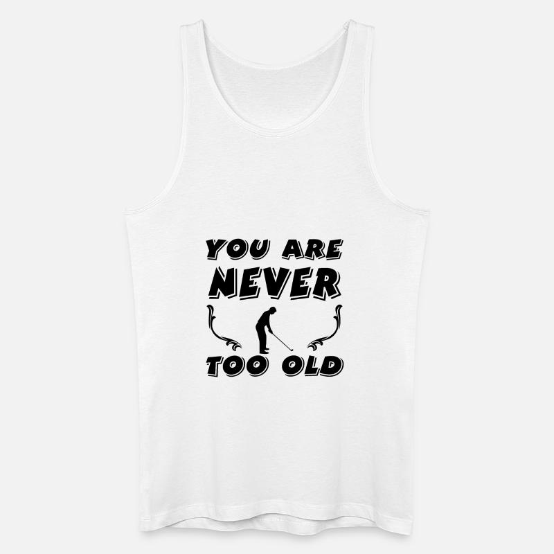 Golf - Männer Bio Tank Top - Weiß