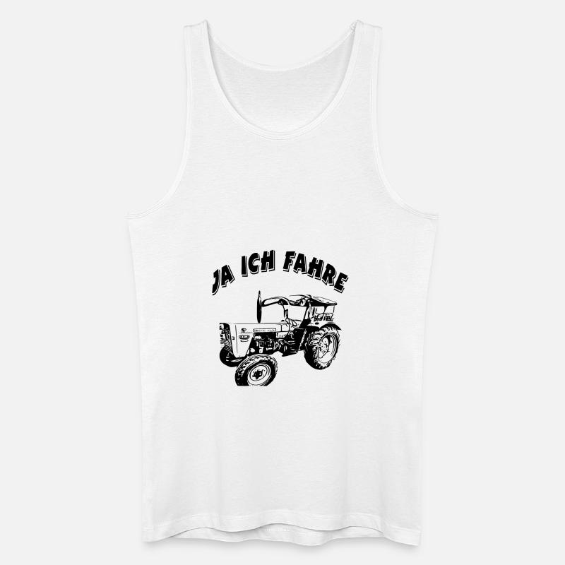 Traktor - Männer Bio Tank Top - Weiß