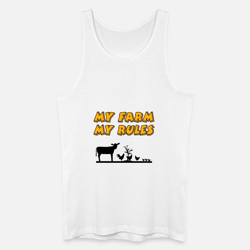 Bauernhof - Männer Bio Tank Top - Weiß