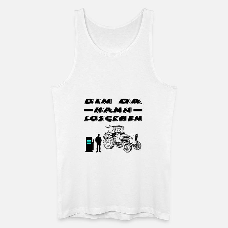Traktor - Männer Bio Tank Top - Weiß