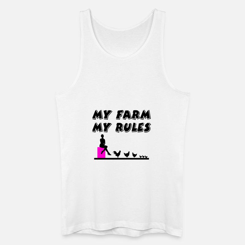 Bauernhof - Männer Bio Tank Top - Weiß