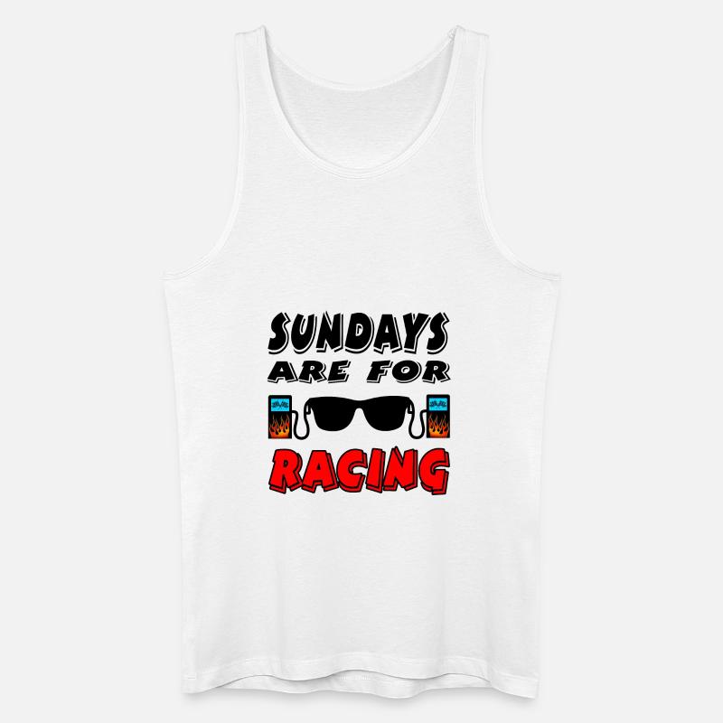 Auto - Männer Bio Tank Top - Weiß
