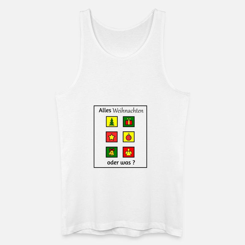 Alles Weihnachten oder was - Männer Bio Tank Top - Weiß