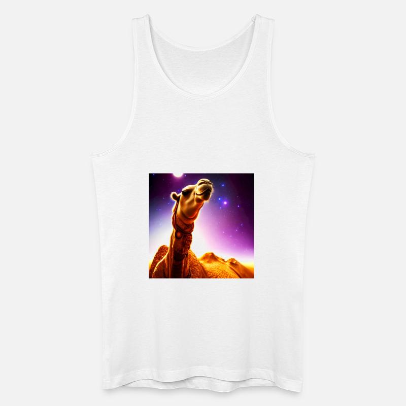 Dromedar Kamel - Wüstenschiff - Männer Bio Tank Top - Weiß