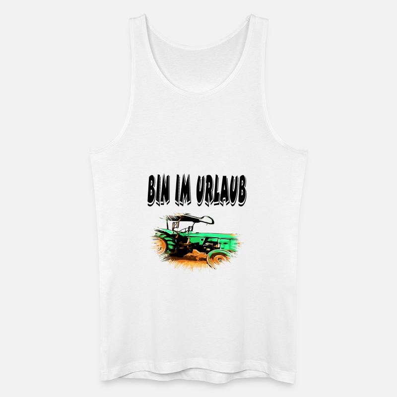 Traktor - Männer Bio Tank Top - Weiß