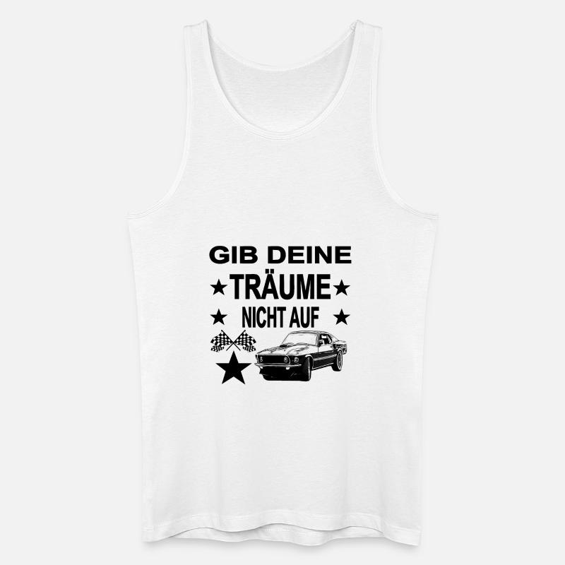 Auto - Männer Bio Tank Top - Weiß