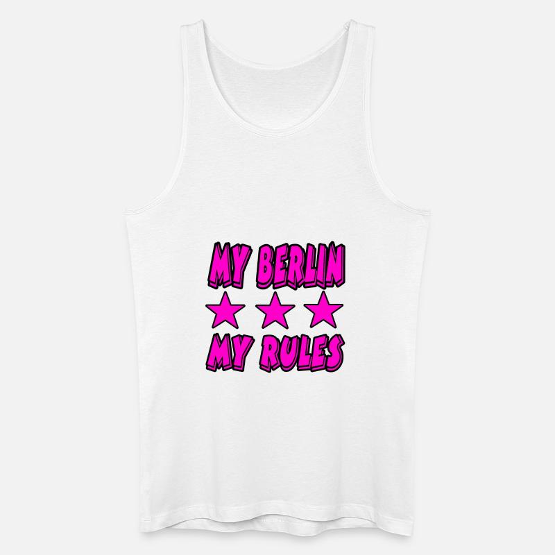 Berlin - Männer Bio Tank Top - Weiß
