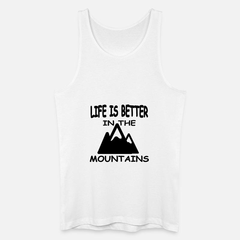 Berge - Männer Bio Tank Top - Weiß