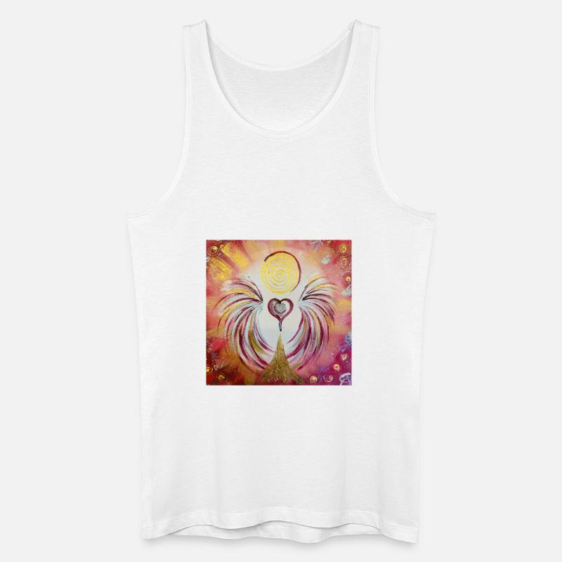 Herzengel Trau Fülle - Männer Bio Tank Top - Weiß
