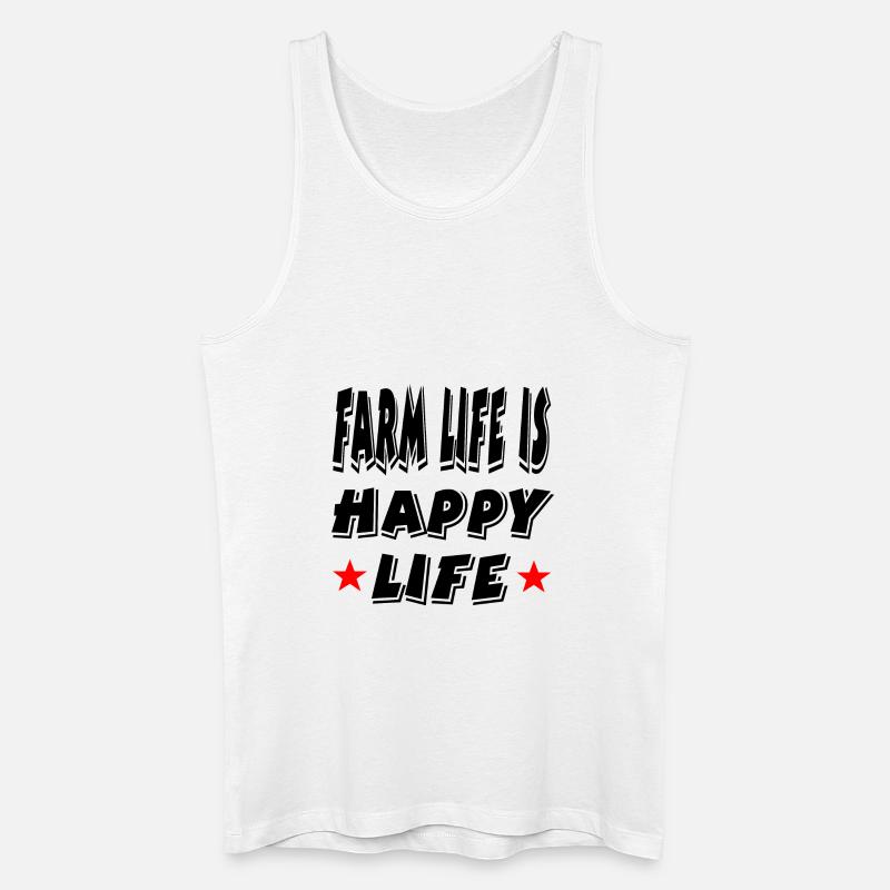 Bauernhof - Männer Bio Tank Top - Weiß