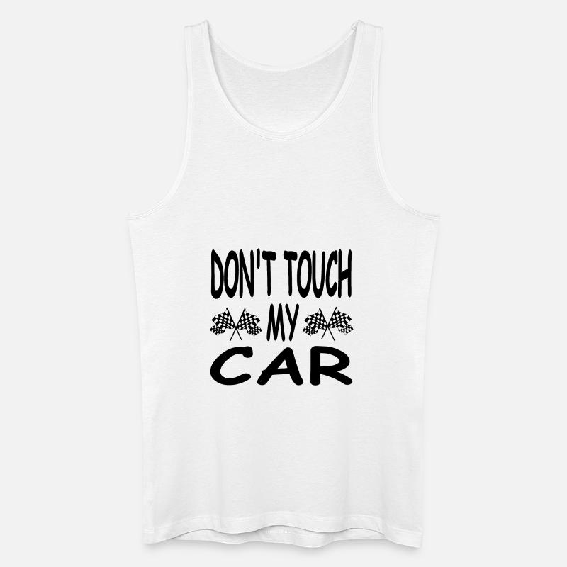 Auto - Männer Bio Tank Top - Weiß