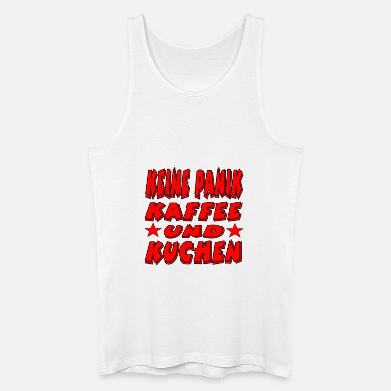 Kaffee - Männer Bio Tank Top - Weiß