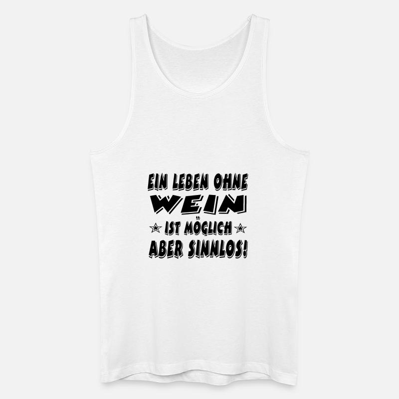 Wein - Männer Bio Tank Top - Weiß