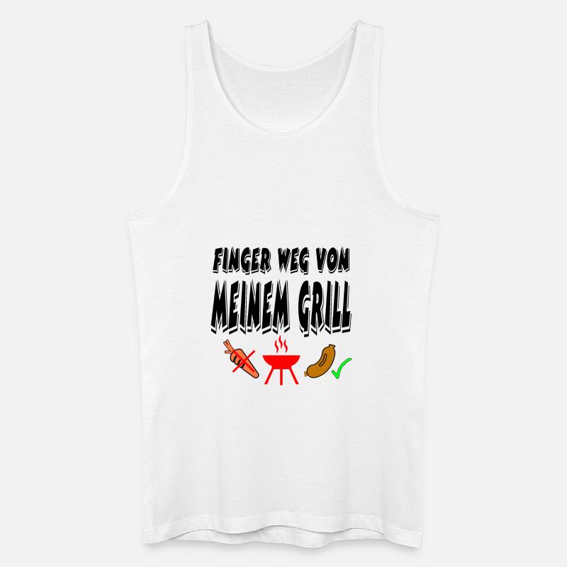 Grillen - Männer Bio Tank Top - Weiß