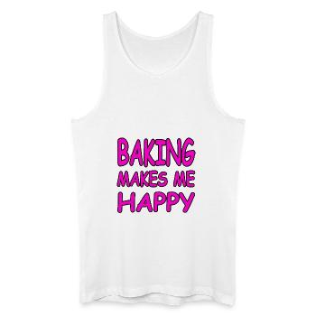 Bake - Men’s Organic Tank Top - white - Front
