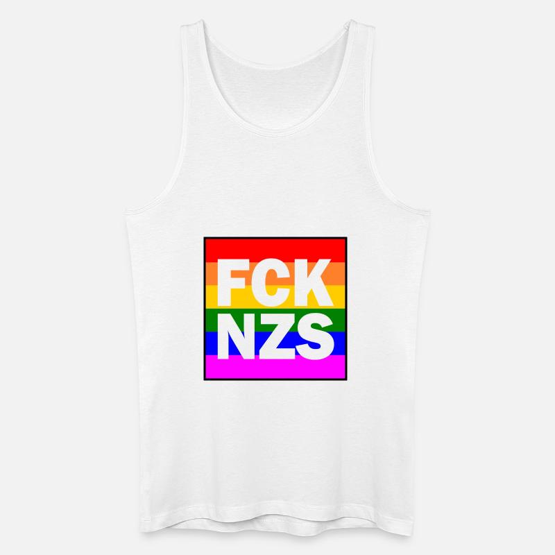 Fck nzs - Männer Bio Tank Top - Weiß