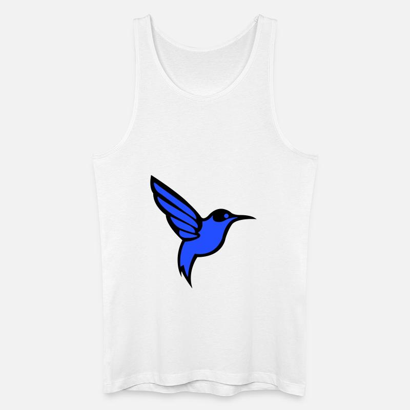 kolibri vogel - Männer Bio Tank Top - Weiß