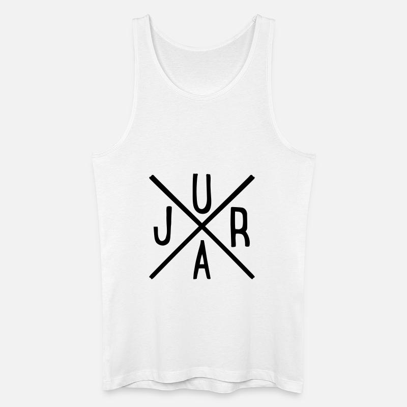 Jura - Männer Bio Tank Top - Weiß