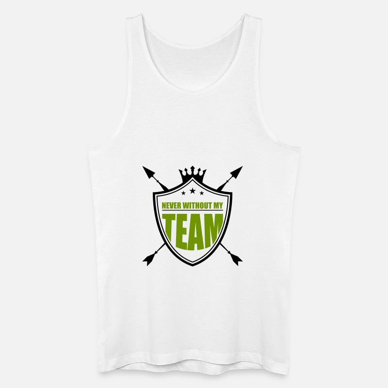 wappen team - Männer Bio Tank Top - Weiß