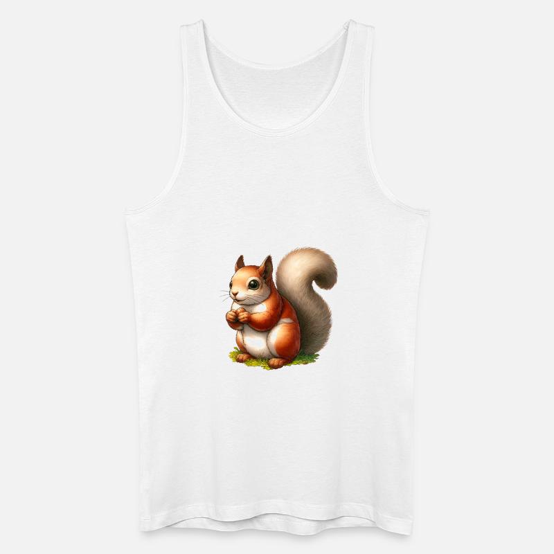 Eichhörnchen - Männer Bio Tank Top - Weiß