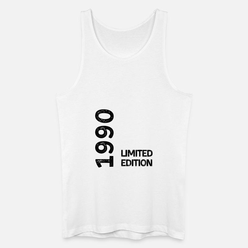 1990 Limitierte Auflage - Männer Bio Tank Top - Weiß