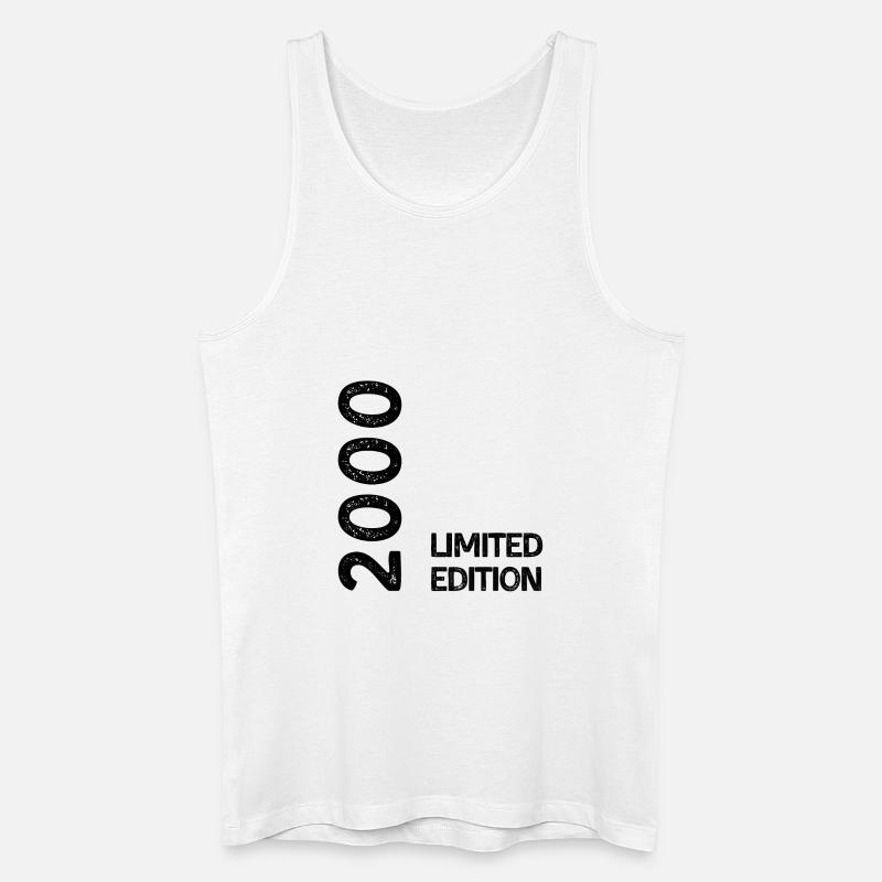 2000 Limitierte Auflage - Männer Bio Tank Top - Weiß