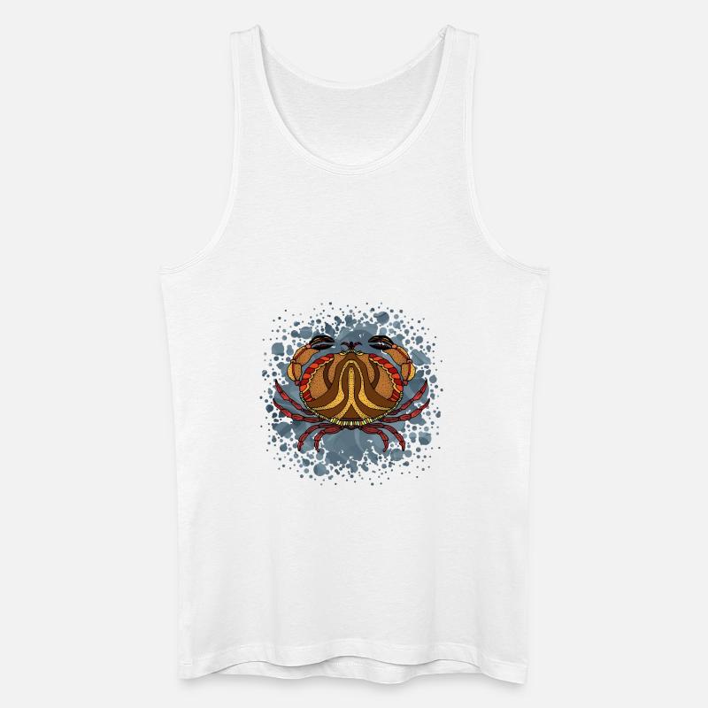 Krebs - Männer Bio Tank Top - Weiß