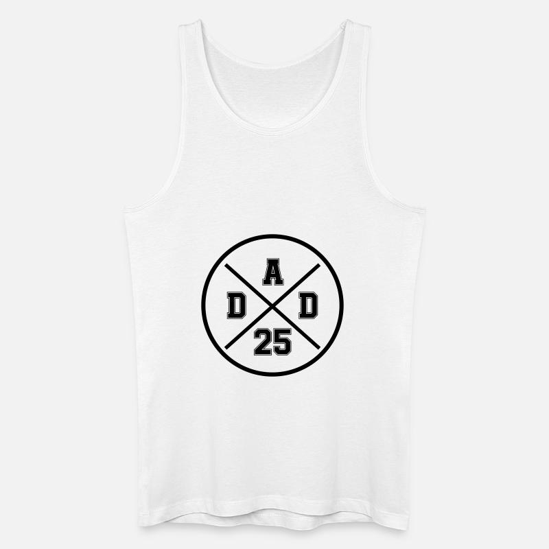 dad 25 - Männer Bio Tank Top - Weiß