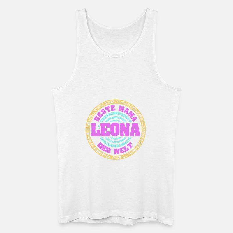 Mutter Leona - Männer Bio Tank Top - Weiß