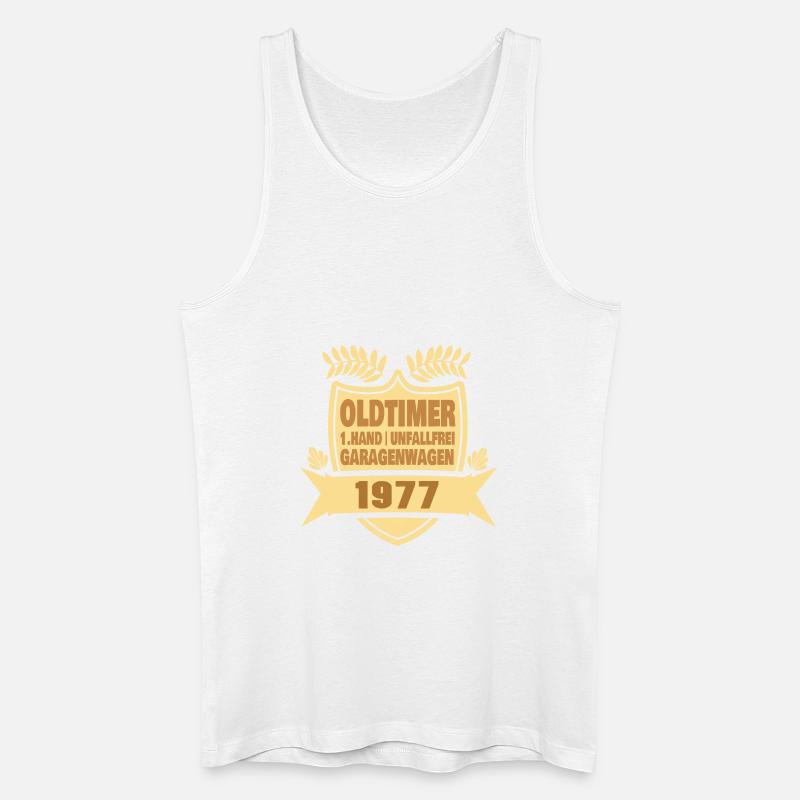 Geschenkidee 1977 - Männer Bio Tank Top - Weiß
