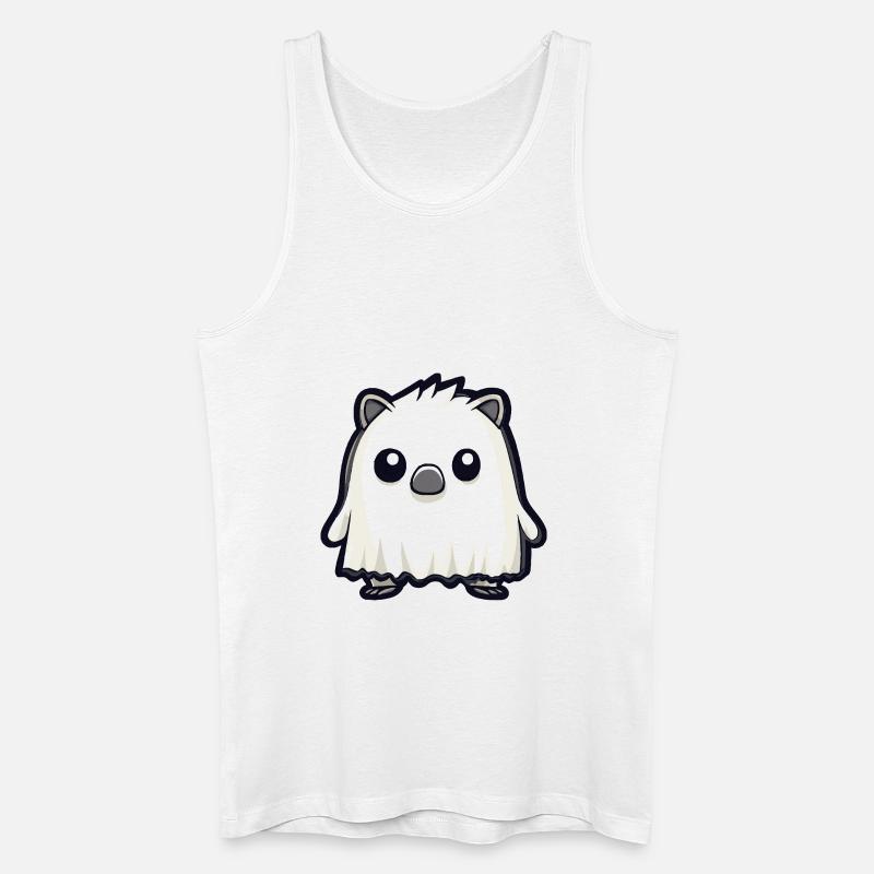 Igel Halloween Comic Geist - Männer Bio Tank Top - Weiß