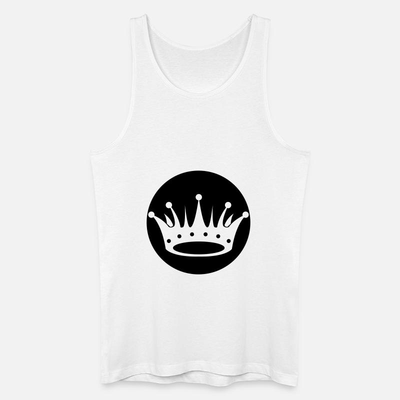 krone 01 - Männer Bio Tank Top - Weiß
