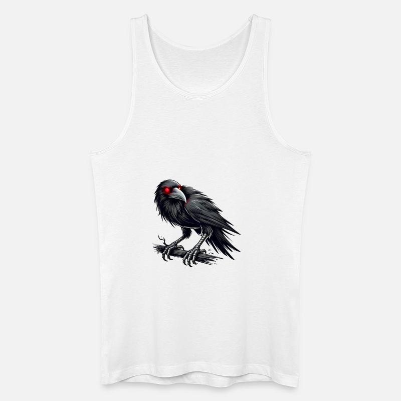 Rabenvogel - Männer Bio Tank Top - Weiß