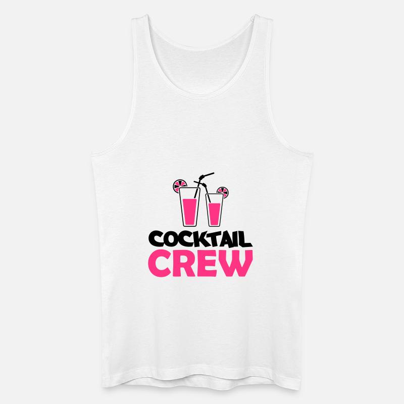 cocktail crew - Männer Bio Tank Top - Weiß