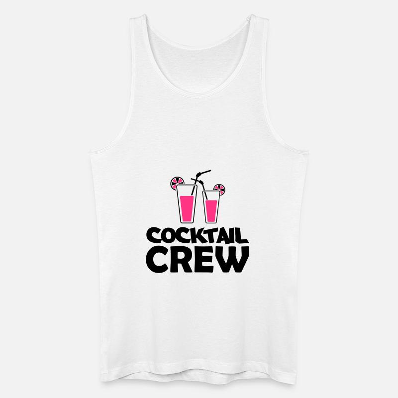 cocktail crew - Männer Bio Tank Top - Weiß
