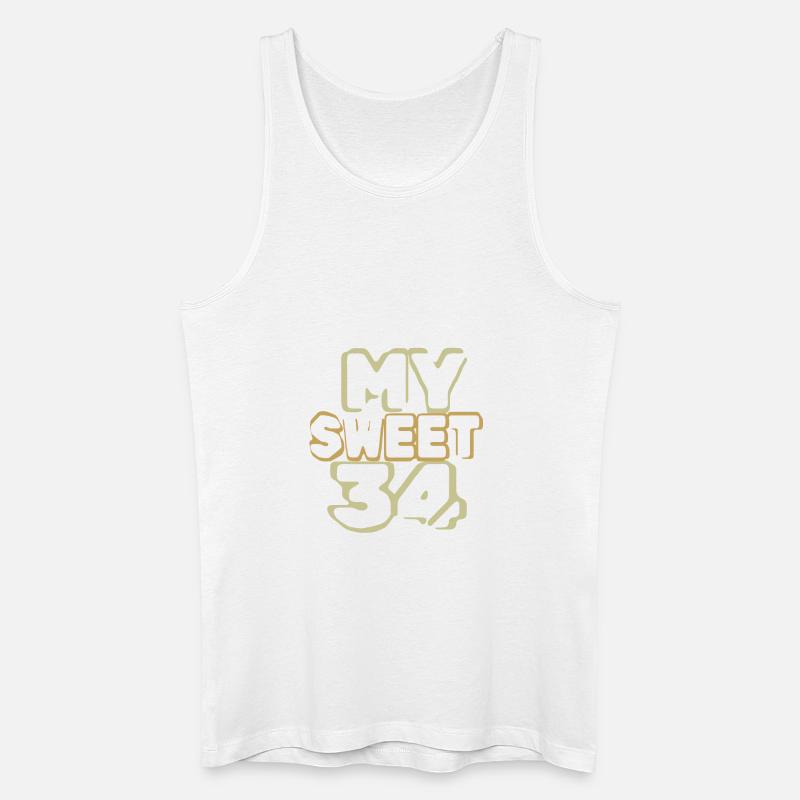 34 - Männer Bio Tank Top - Weiß