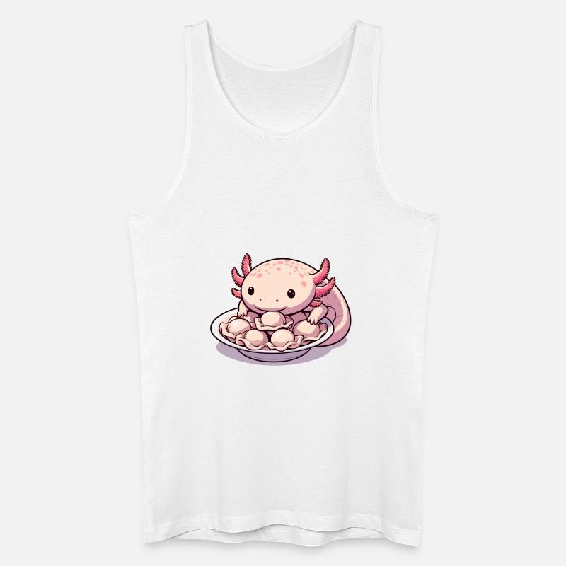 Axolotl Pelmeni süß Geschenk - Männer Bio Tank Top - Weiß
