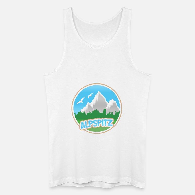 Alpspitz Alpspitz - Männer Bio Tank Top - Weiß