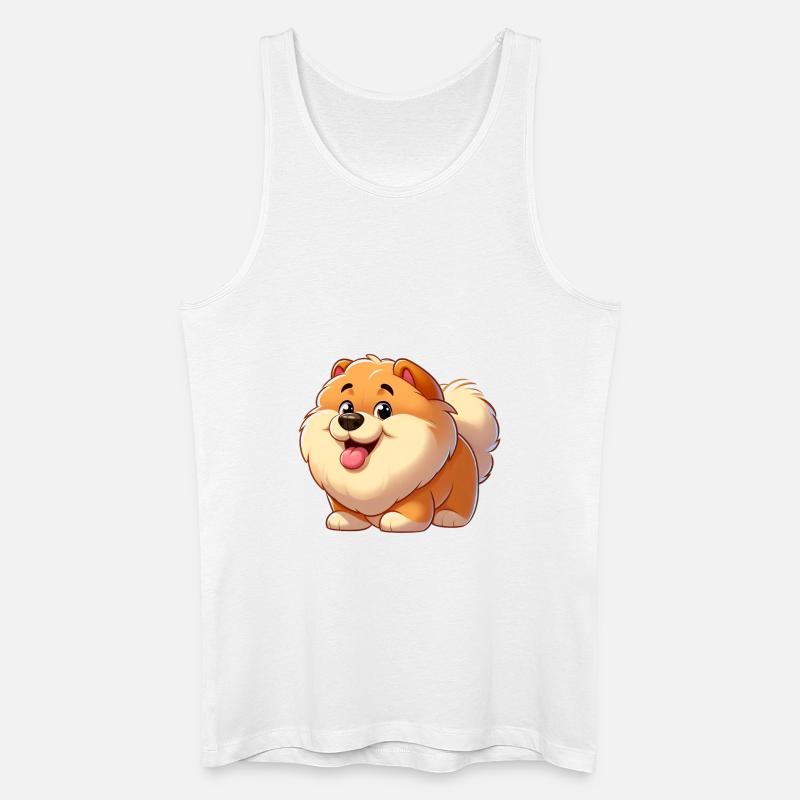 Chowchow 2 - Männer Bio Tank Top - Weiß
