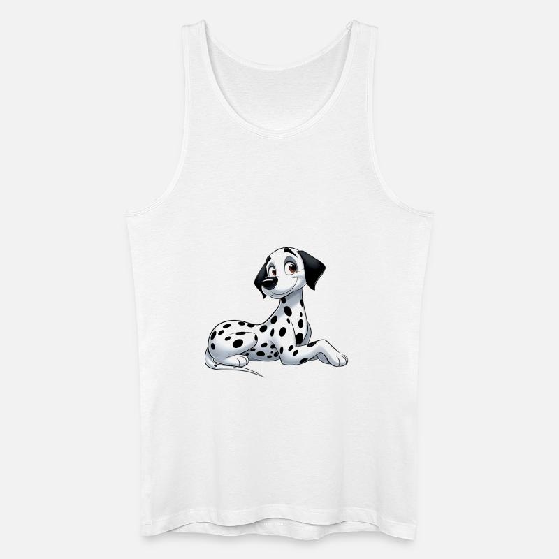 Dalmatiner - Männer Bio Tank Top - Weiß