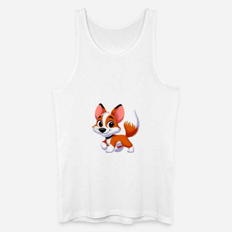 Foxterrier 2 - Männer Bio Tank Top - Weiß