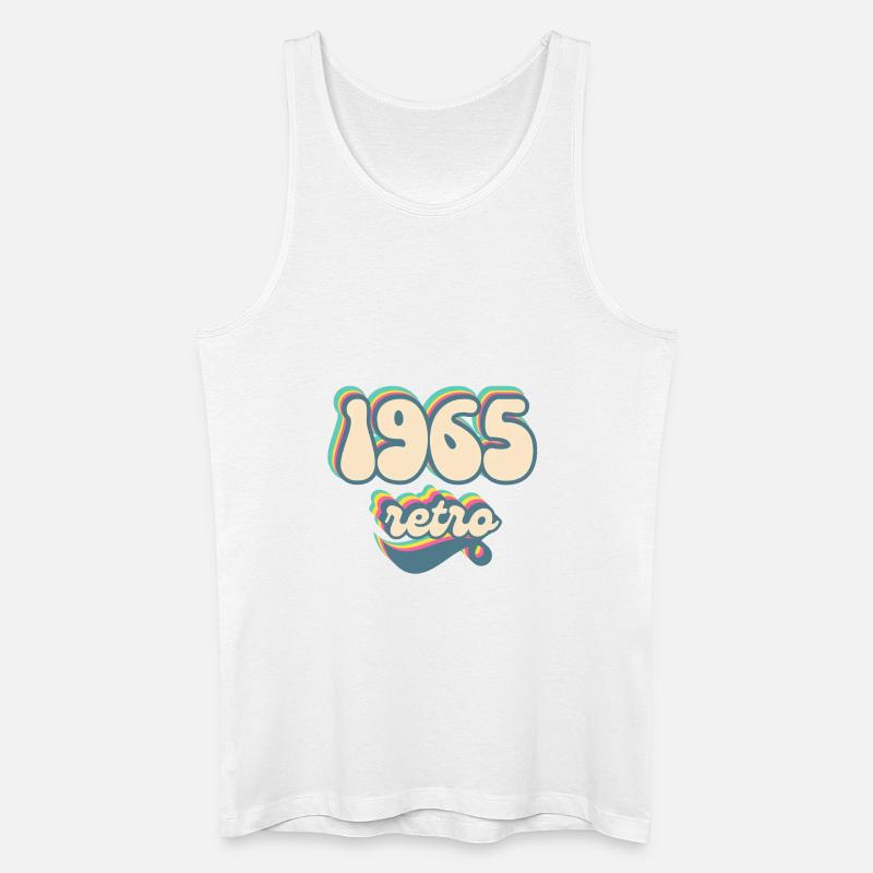 1965 Retro Geschenkidee - Männer Bio Tank Top - Weiß