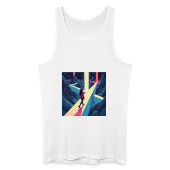 dracehenqodeLIAN - Männer Bio Tank Top - Weiß - Vorne
