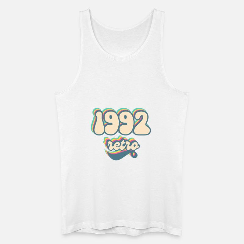 1992 Retro Geschenkidee - Männer Bio Tank Top - Weiß
