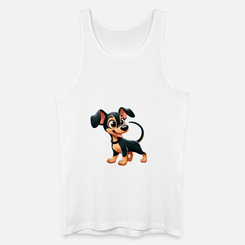 Pinscher 2 - Männer Bio Tank Top - Weiß
