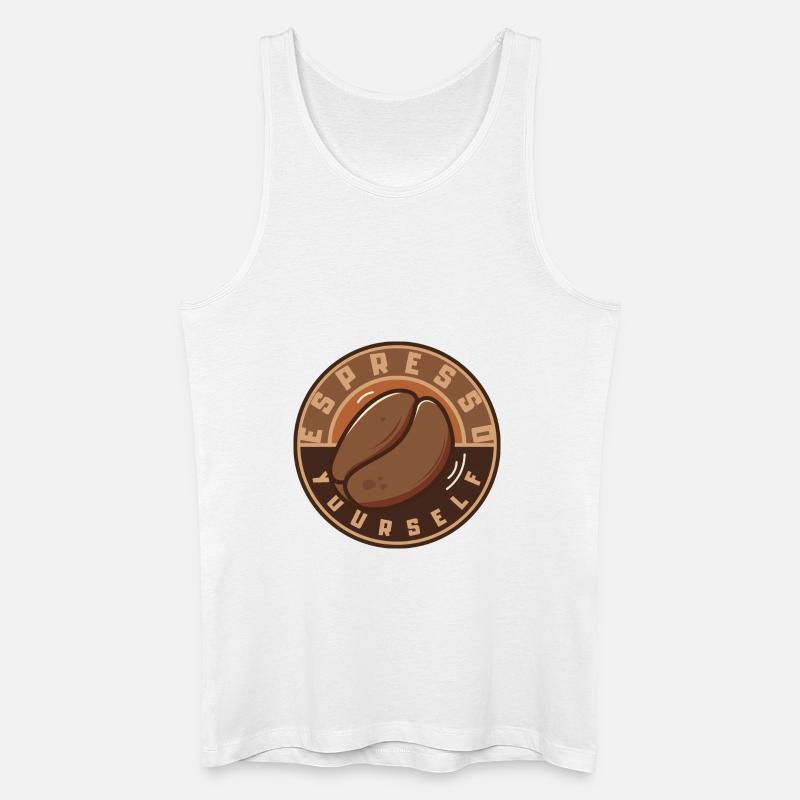 Espresso Yourself - Männer Bio Tank Top - Weiß