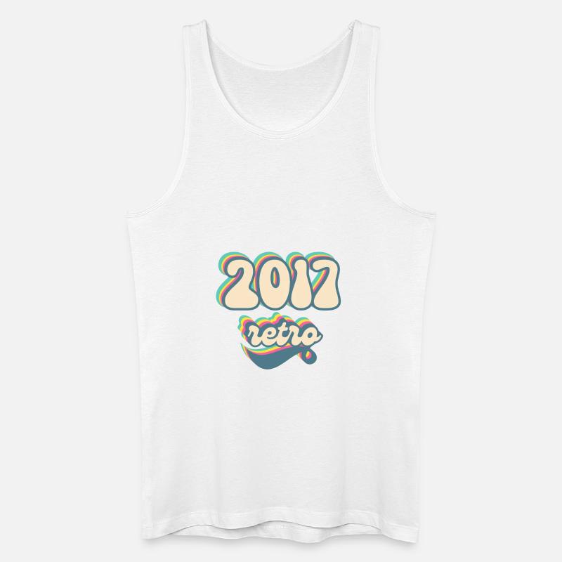 2017 Retro Geschenkidee - Männer Bio Tank Top - Weiß